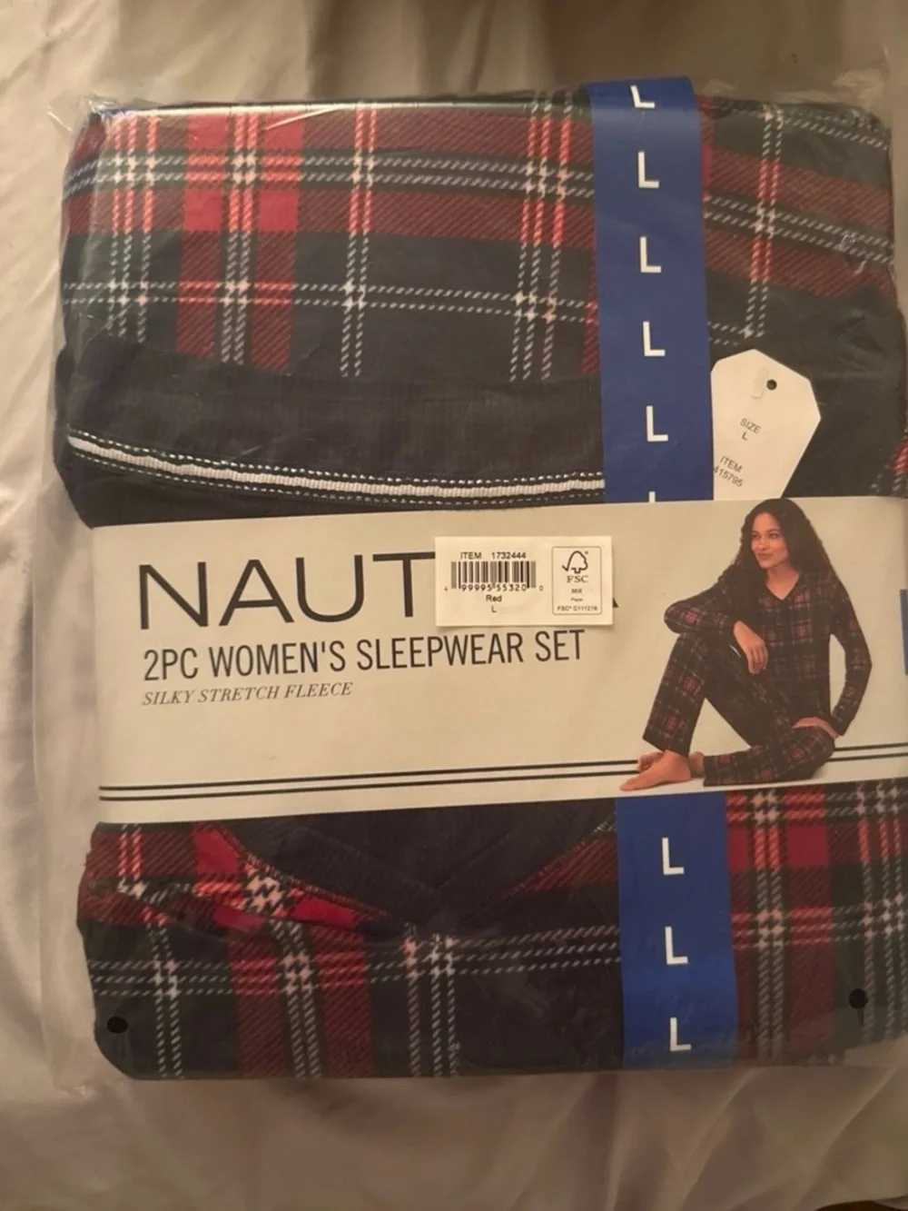 Target Women's Red and Black Plaid 2-Piece Sleepwear Set - Picture 1 of 2